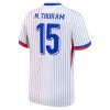 Original Fußballtrikot Frankreich M. Thuram 15 Auswärtstrikot EURO 2024 Für Herren